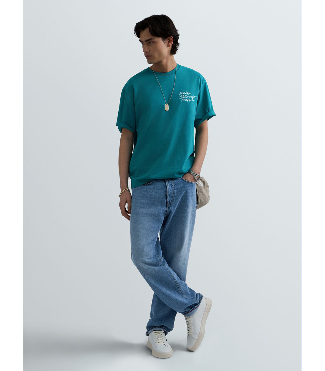 REPLAY &times; Monte Carlo Country Club オーバーサイズ Tシャツ 詳細画像 エメラルド 2